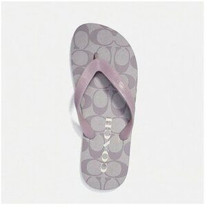 Coach Zak Flip Flop Light Purple/Lilac Size 8 Brand New